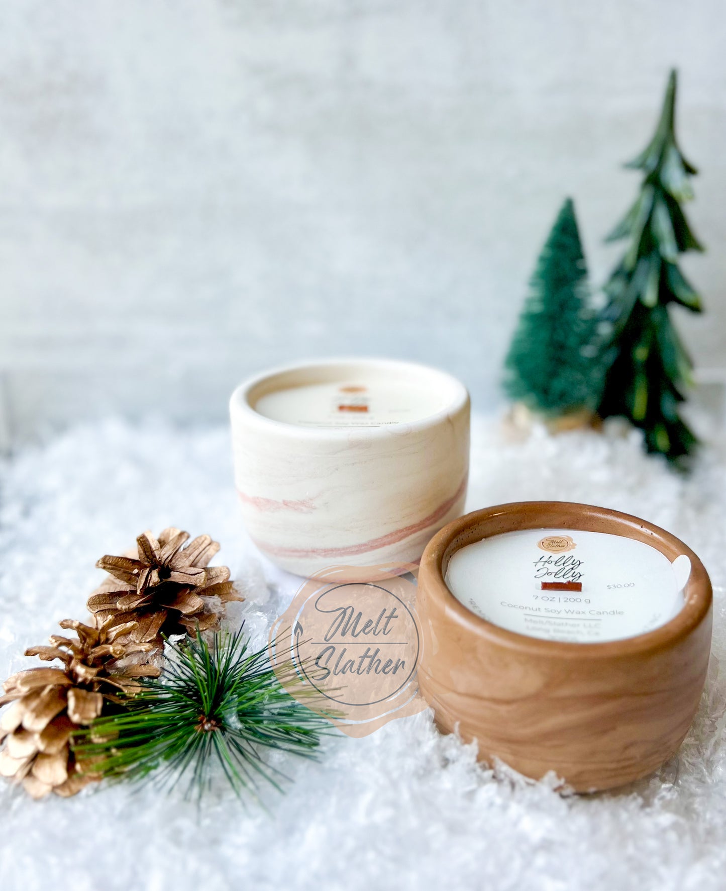 Holiday Collection Coconut Soy Candles| Squeezable Wax Melts|Room+Linen Spray