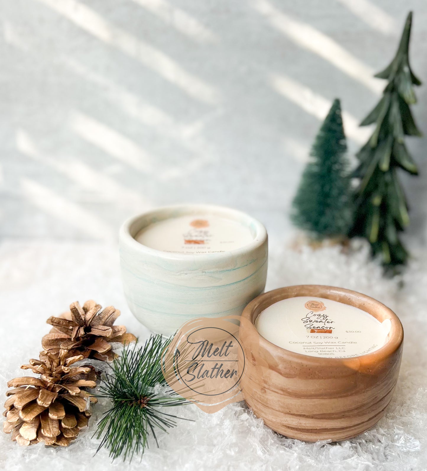 Holiday Collection Coconut Soy Candles| Squeezable Wax Melts|Room+Linen Spray